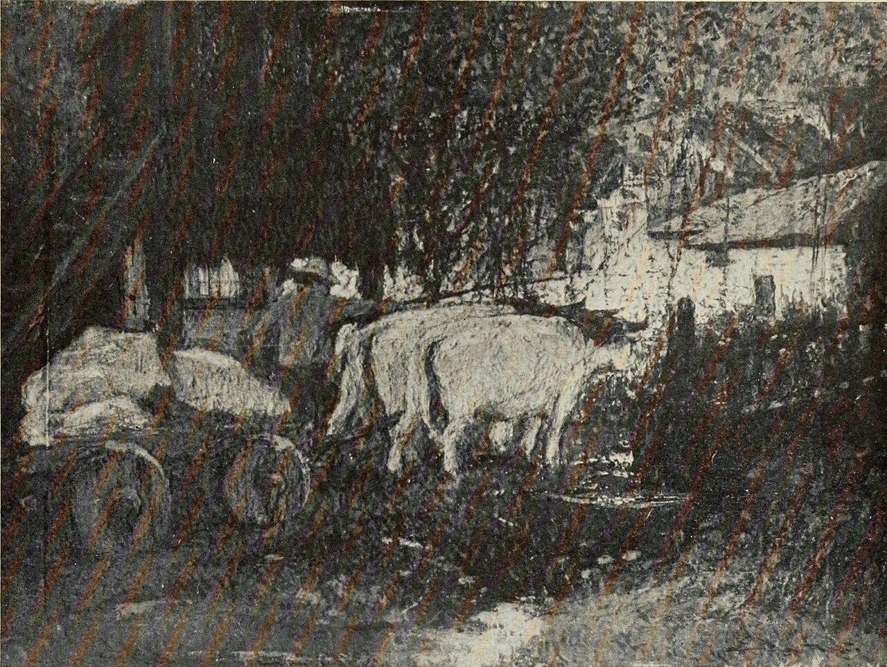 Il carro trainato da buoi